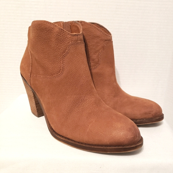 Lucky Brand Shoes - LUCKY BRAND Women's Tan Brown Western Style Ankle Booties Size 10